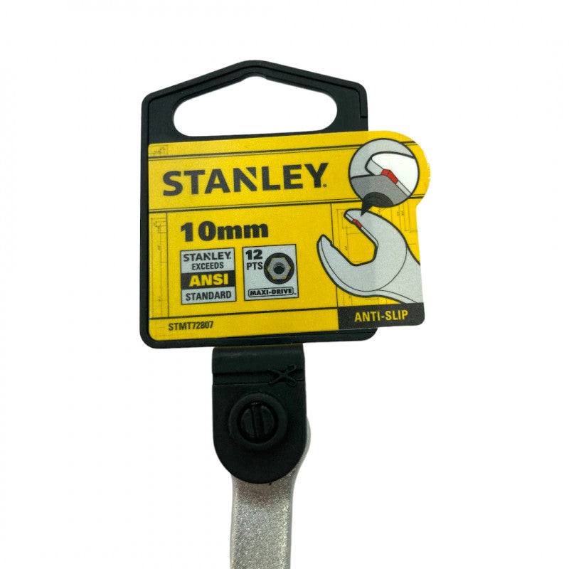 LLAVE COMBINADA ANTI-SLIP, 10 MILIMETROS, 12 PUNTOS. MARCA STANLEY STMT72807