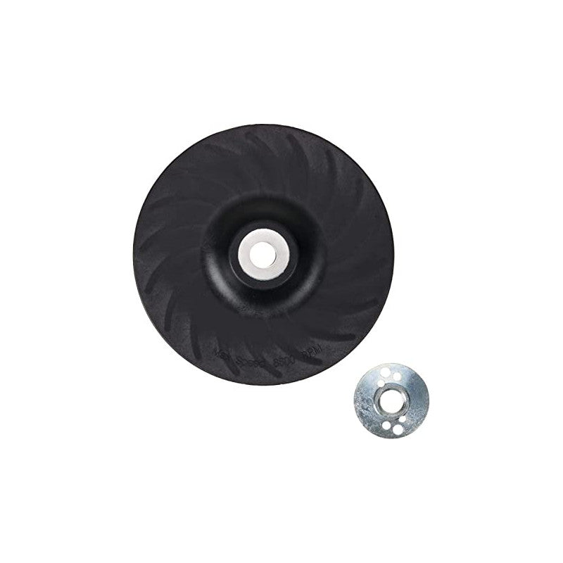 RESPALDO DE HULE, PARA PULIDORA DE 4-1/2, SEMI-RIGIDA INCLUYE TUERCA DE 5/8-11.MARCA DEWALT