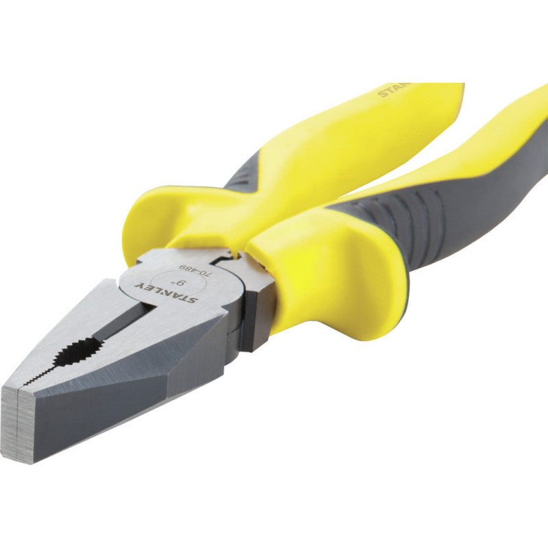 ALICATE PRO UNIVERSAL, LARGO DE 9 PULGADAS, ANCHO DE 2-1/4 PULGADAS, ANCHO DE PUNTA 3/5 PULGADAS. MARCA STANLEY