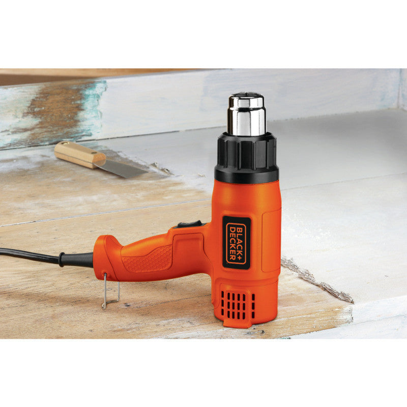 Pistola de Calor 1,500W 2 Temperaturas 400°C-540°C + Base Segura | BLACK+DECKER HG1500-B3