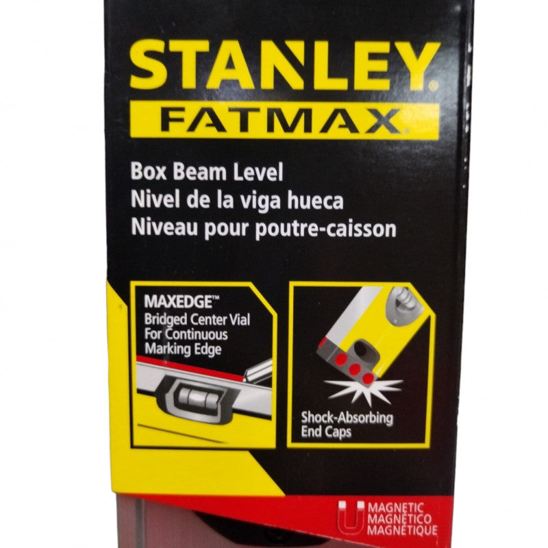 NIVEL DE ALUMINIO CON IMAN/MAGNETICO, FATMAX, 24 PULGADAS. MARCA STANLEY