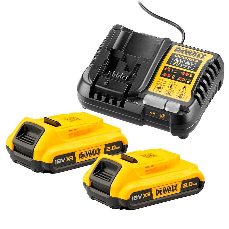 Combo Barreno Percutor + Atornillador de Impacto 20V Brushless 2 Baterías | DEWALT DCK2490D2-B3
