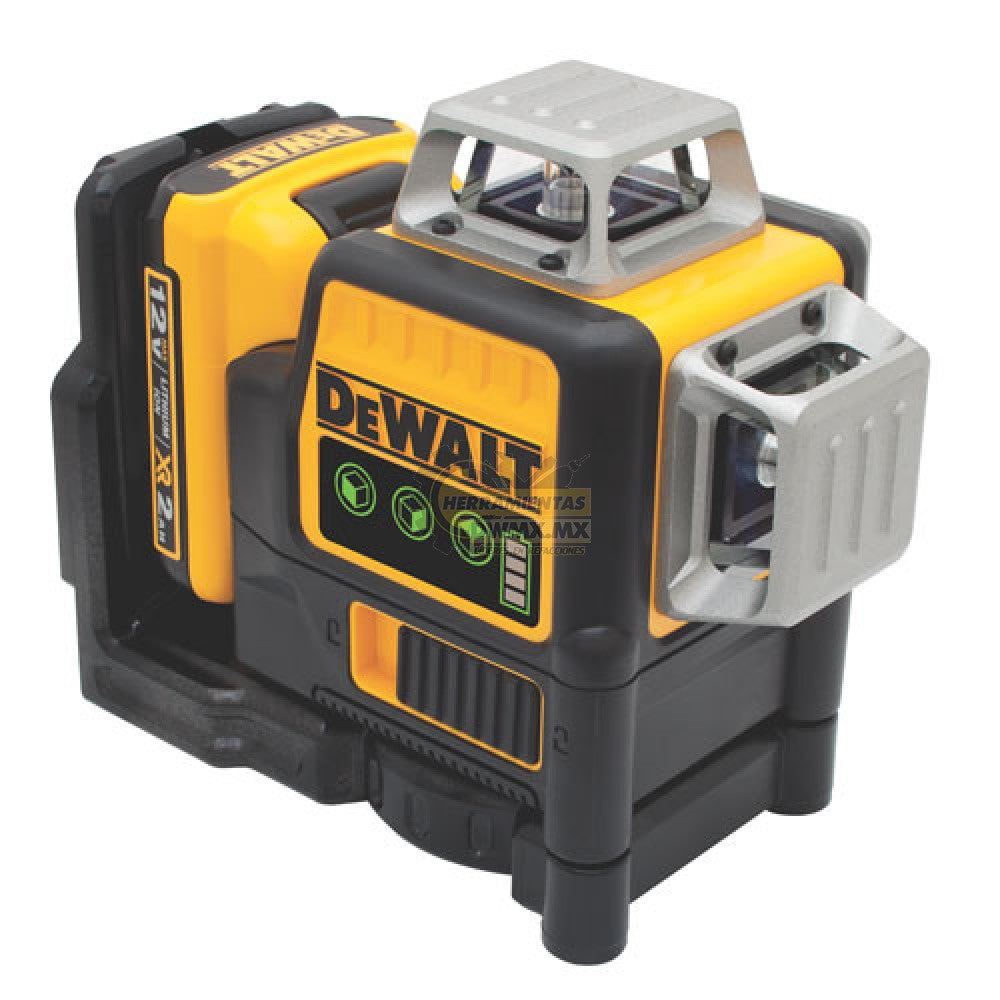 [DW089LG-K] -Nivel Laser De 3 Lineas Cruzadas De 360 Grados 12 Voltios Luz Verde, Incluye Cargador Y Bateria De 12 Volt.marca Dewalt