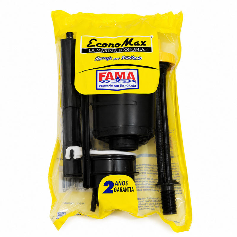 KIT DE REPARACION COMPLETO PARA TANQUE DE SANITARIO, 2 PLG X 10 PLG, PALANCA BLANCA. FAMA