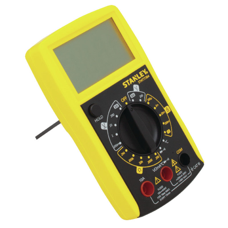 [STHT77364] -Multimetro Digital, 7 Funciones, 20 Rangos De Voltaje. Marca Stanley