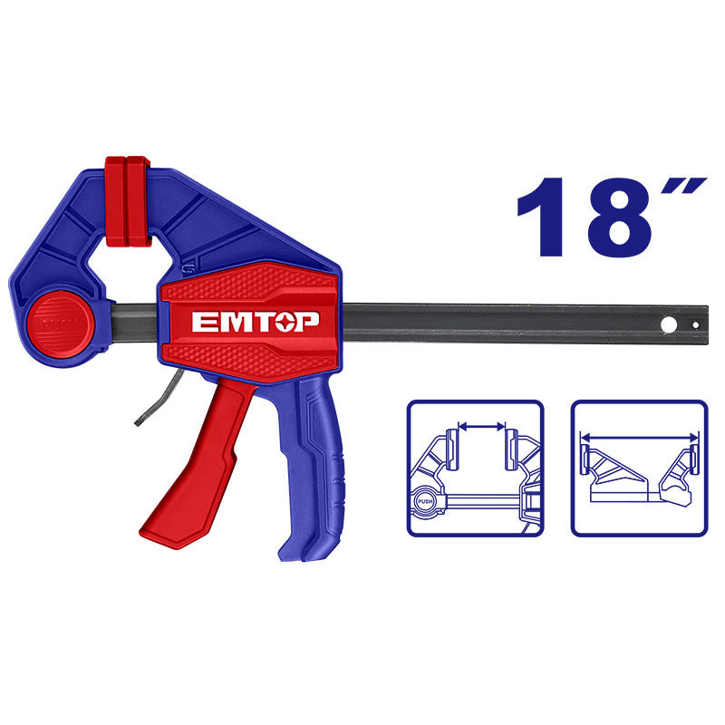 [ECLPQ60301] - PRENSA RAPIDA, 18 PULG. MARCA EMTOP