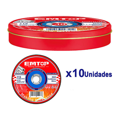 [ULAG4128112]-PULIDORA/ESMERILADORA INALAMBRICA 4 1/2 PLG. 42V, BRUSHLESS, EJE 5/8. EMTOP