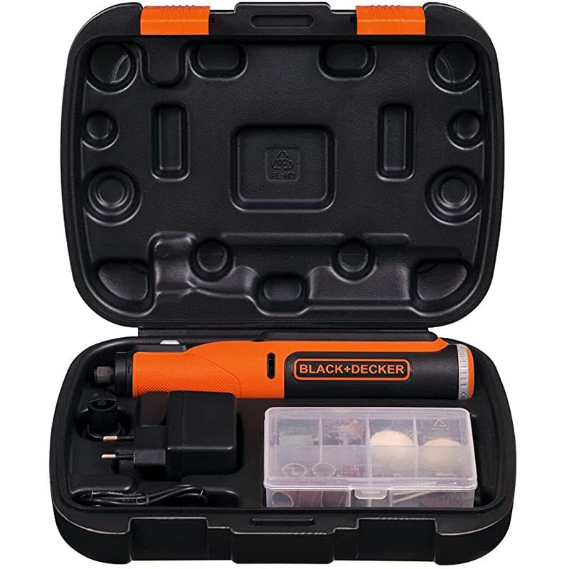 [BCRT8K35-B3] -Roto Tool/Rectificador De Matrices, Inalambrico, 8 Voltios Con 36 Accesorios. Marca Black And Decker