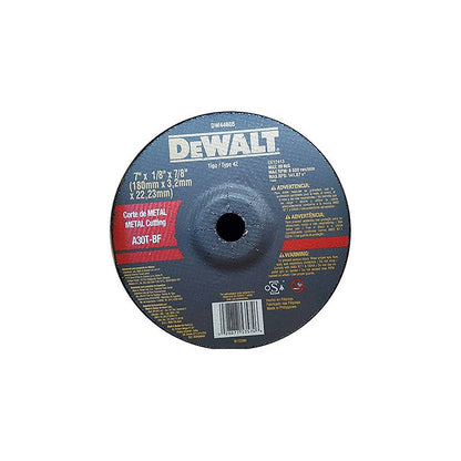 [DW44605-PH] - DISCO ABRASIVO CONCAVO, 7 X 1/8X 7/8, CORTAR METAL. MARCA DEWALT