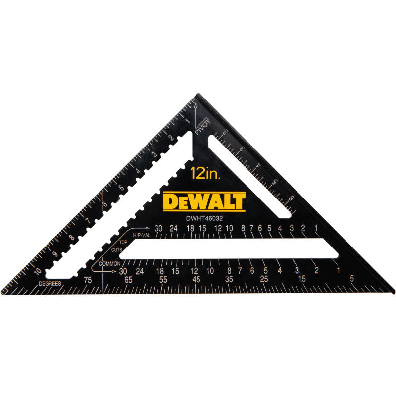 ESCUADRA DE VIGA, MATERIAL DE ALUMINIO EXTRAGRUESO, MEDIDA DE 12 PULGADAS DE LARGO. MARCA DEWALT