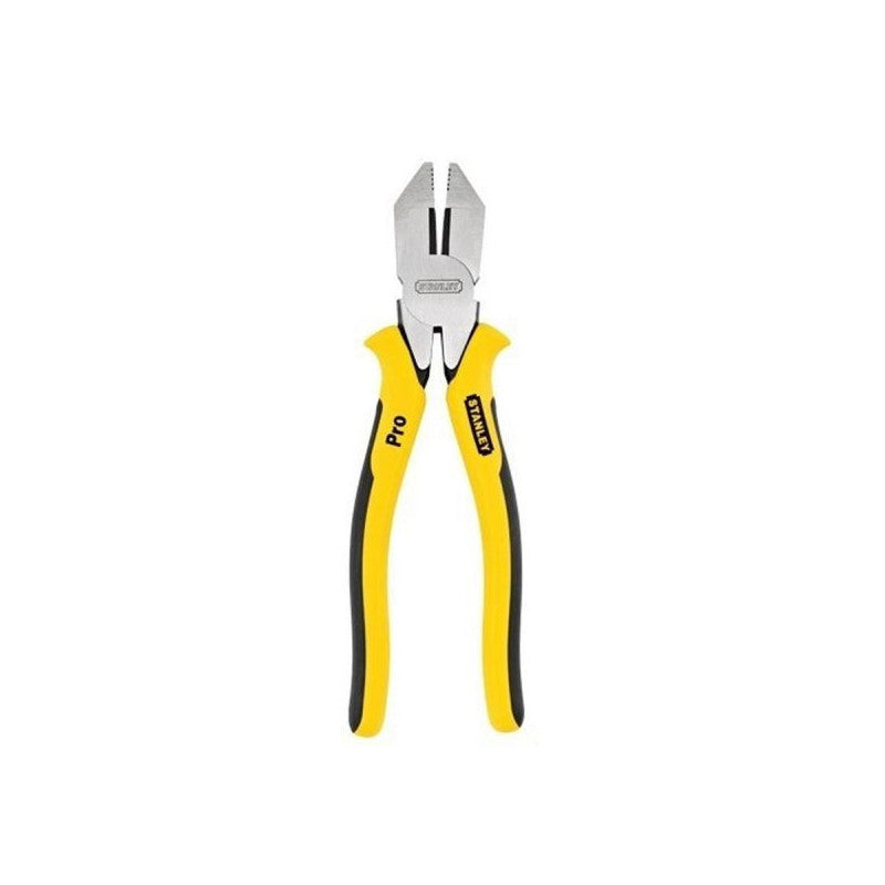 ALICATE PRO UNIVERSAL, LARGO DE 9 PULGADAS, ANCHO DE 2-1/4 PULGADAS, ANCHO DE PUNTA 3/5 PULGADAS. MARCA STANLEY
