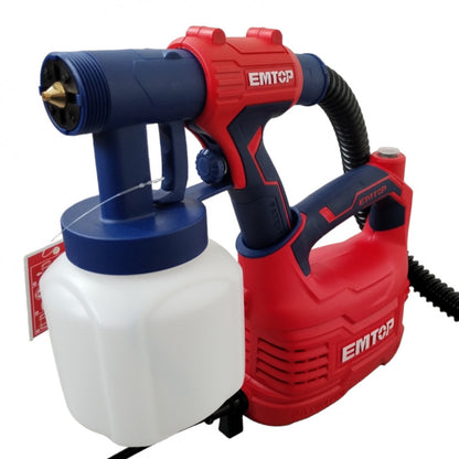 [ULSGN50001] -Pistola Electrica Para Pintar, Motor De 550 Watts, Boquilla De 3/32 Pulg, Caudal Ajustable. Marca Emtop