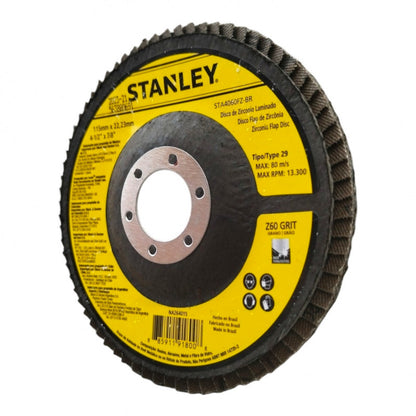 DISCO DE ZIRCONIO DE 4-1/2 GRANO 60. MARCA STANLEY CODIGO: STA4060FZ-BR