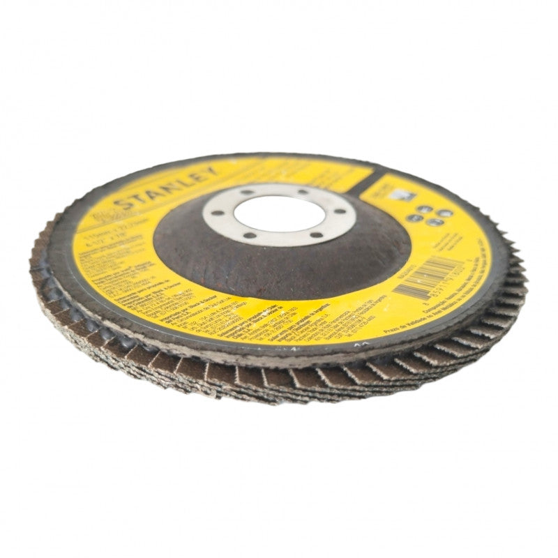 DISCO DE ZIRCONIO DE 4-1/2 GRANO 60. MARCA STANLEY CODIGO: STA4060FZ-BR
