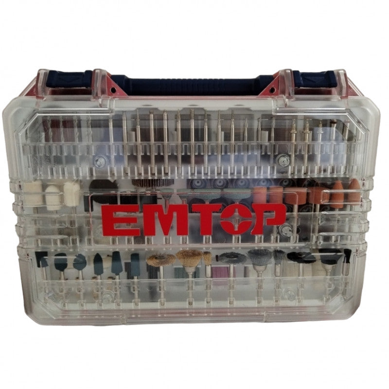[EAKMG4208] -Kit De 420 Piezas Para Dremel/ Roto Tool, Con Maleta Plastica. Marca Emtop