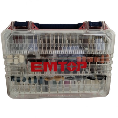 [EAKMG4208] -Kit De 420 Piezas Para Dremel/ Roto Tool, Con Maleta Plastica. Marca Emtop