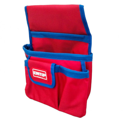 [ETBG48044] -Cartuchera Porta Herramientas De 7 Bolsillos, Con Percha Para Martillo. Marca Emtop
