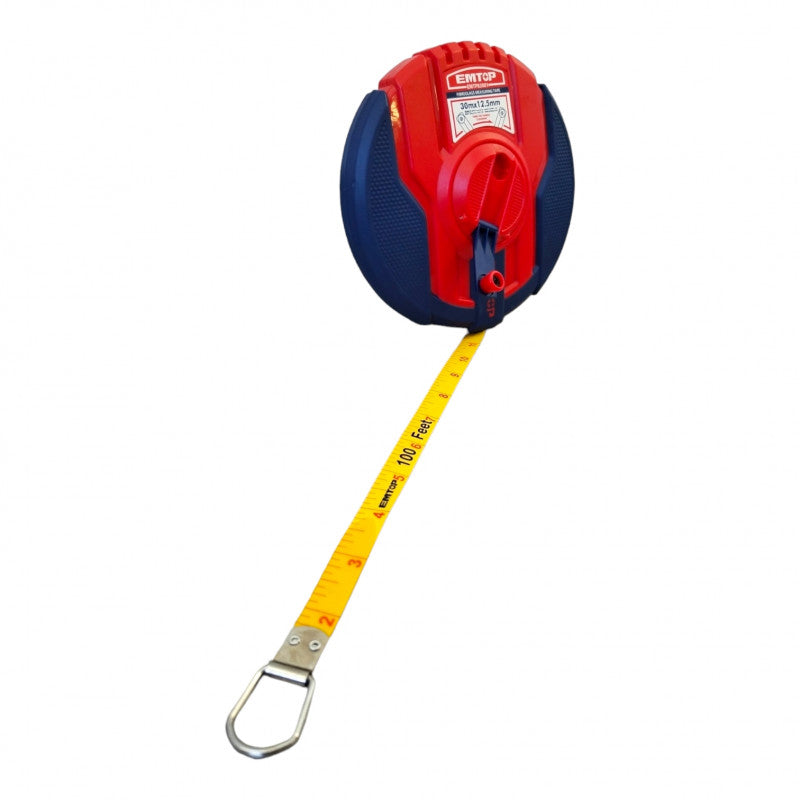 [EMTP83001] -Cinta Metrica Fibra De Vidrio De 30 Mts, 98 Pies. Marca Emtop