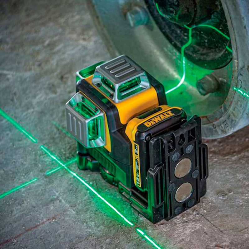 [DW089LG-K] -Nivel Laser De 3 Lineas Cruzadas De 360 Grados 12 Voltios Luz Verde, Incluye Cargador Y Bateria De 12 Volt.marca Dewalt