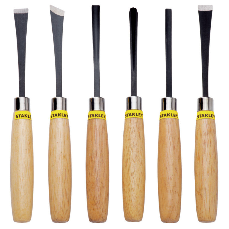 [16-120] -Juego 6 De Gubias, Para Tallado De Madera. Marca Stanley