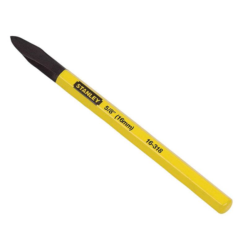 [16-318] -Puntero/Cincel Manual De Punta, 5/8 De Punta X 10 Pulgadas De Largo . Marca Stanley
