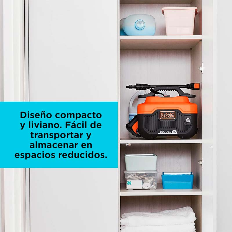 Hidrolavadora Compacta 1300W 1600 PSI Black+Decker BEPW1600H-B3