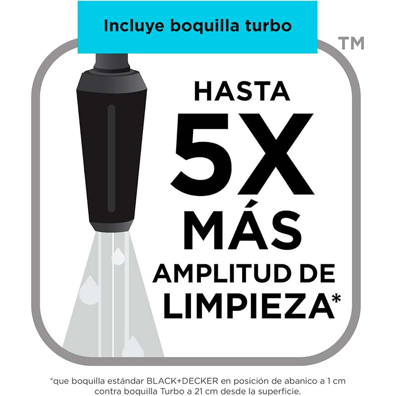 Hidrolavadora Compacta 1300W 1600 PSI Black+Decker BEPW1600H-B3