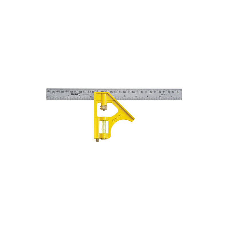 [46-028] -Escuadra De Combinacion, Profesional, Largo 12 Pulg,Adas, 305 Mm. Marca Stanley