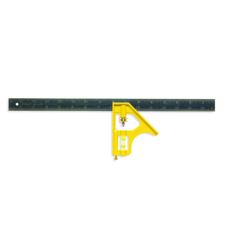 [46-131] -Escuadra De Combinacion Profesional, Largo 16 Pulgadas, 407 Mm. Marca Stanley