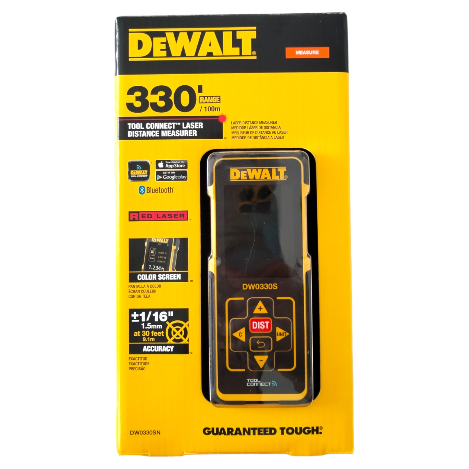 Medidor Laser Rojo 100M Pantalla Color Precision Dewalt