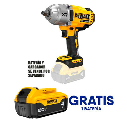 Llave Impacto Inalambrica 1/2 20V 1030Lb Brushless Dewalt