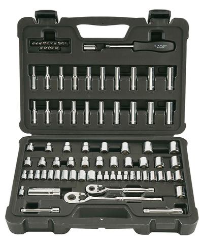 Juego Herramientas 85Pzs Copas Ratchets Llaves Stanley