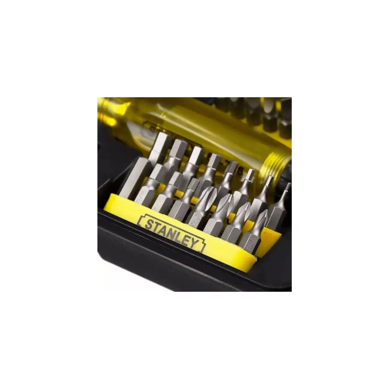 [68-736] -Juego De Destornillador Con Ratchet 47 Piezas, Copas Y Puntas. Marca Stanley