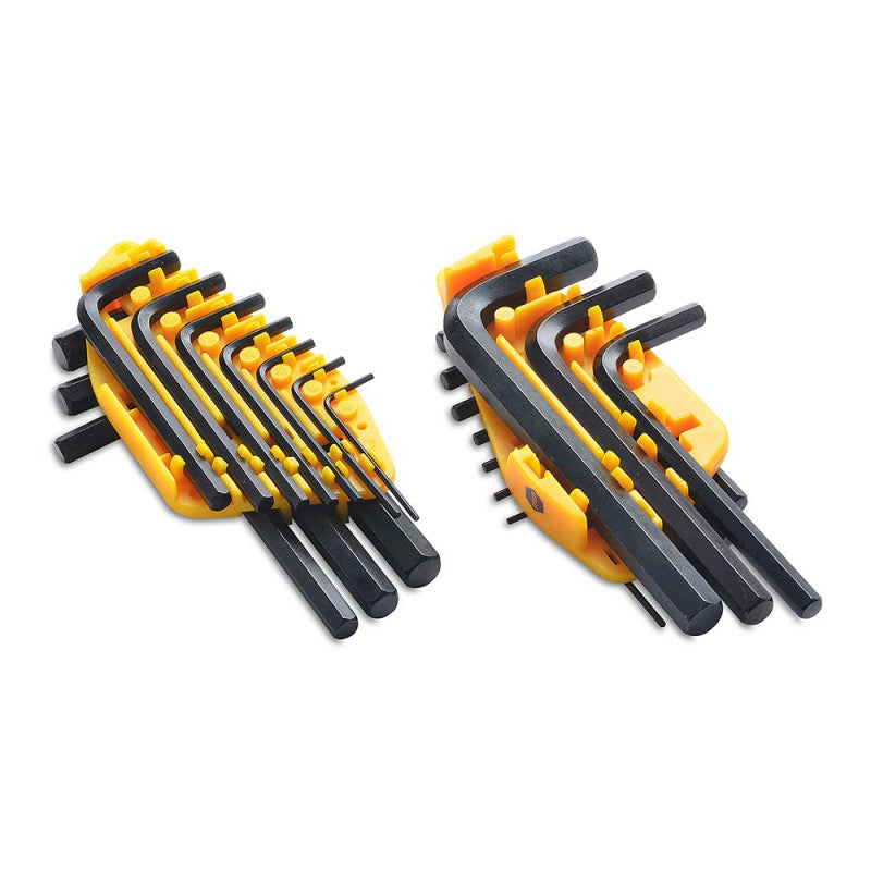 [69-255] -Juego De 20 Llaves Hexagonales/Allen Cortas, En Pulgadas Y Milimetricas. Marca Stanley