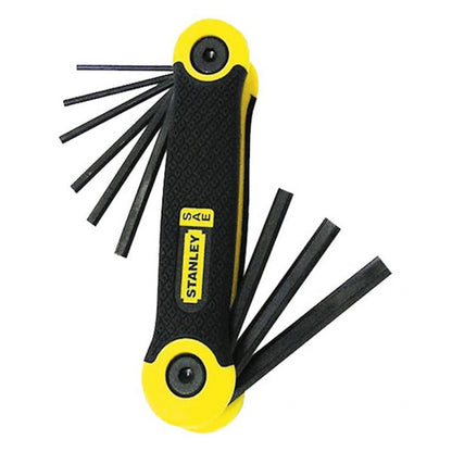 [69-265] -Juego De 9 Llaves Hexagonales/Allen Pro, Plegables, 5/64, 3/32, 7/64, 1/8, 9/64, 5/32, 3/16, 7/32 Y 1/4. Marca Stanley