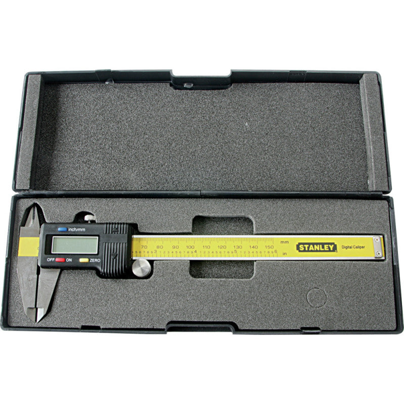 [78-440LA] -Vernier Digital, Largo 6 Pulgadas, Graduacion De 0.01 Milimetros, 0.0005 Pulgadas Con Estuche .Marca Stanley