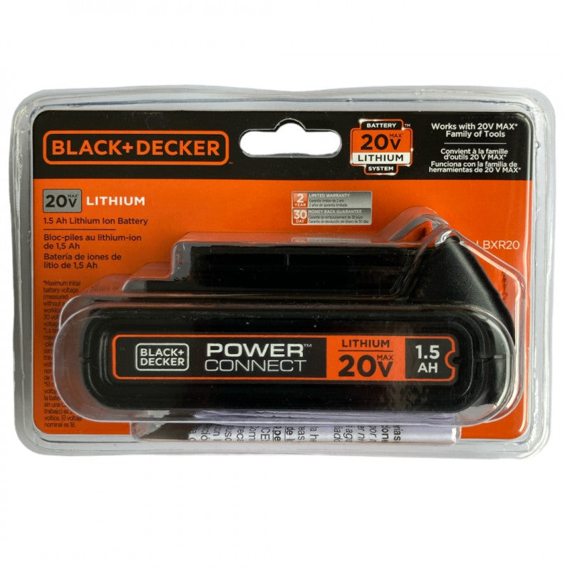 [LBXR20] -Bateria Power Connect, De 20v Max Hp De Litio, 1.5 Amperios Hora. Marca Black And Decker