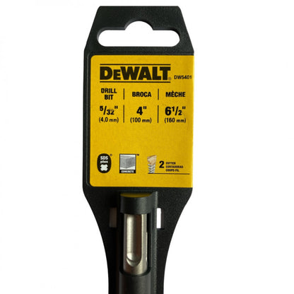 BROCA SDS PLUS CON PUNTA DE CARBURO, 5/32 X 4 X 6 1/2 PULGADAS, PARA CONCRETO. MARCA DEWALT