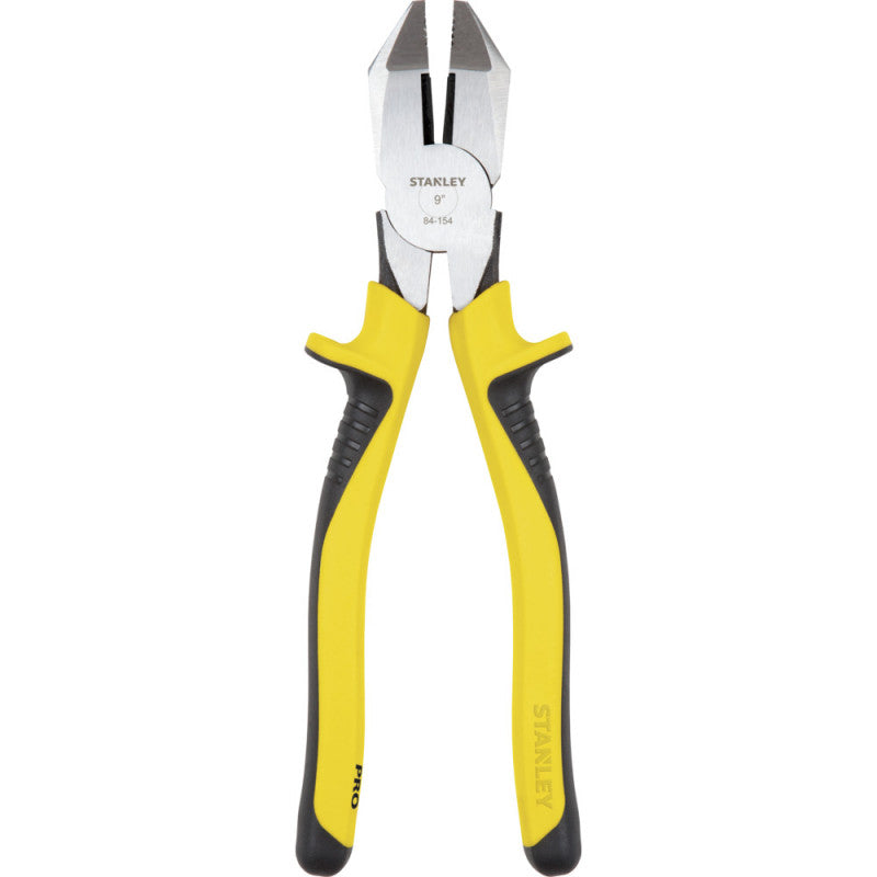 Alicate Pro De Electricista De Alto Poder De Largo 9 Pulg De Ancho De 2-1/4 Pulg De Ancho De Punta De 3/5 Pulg Marca Stanley