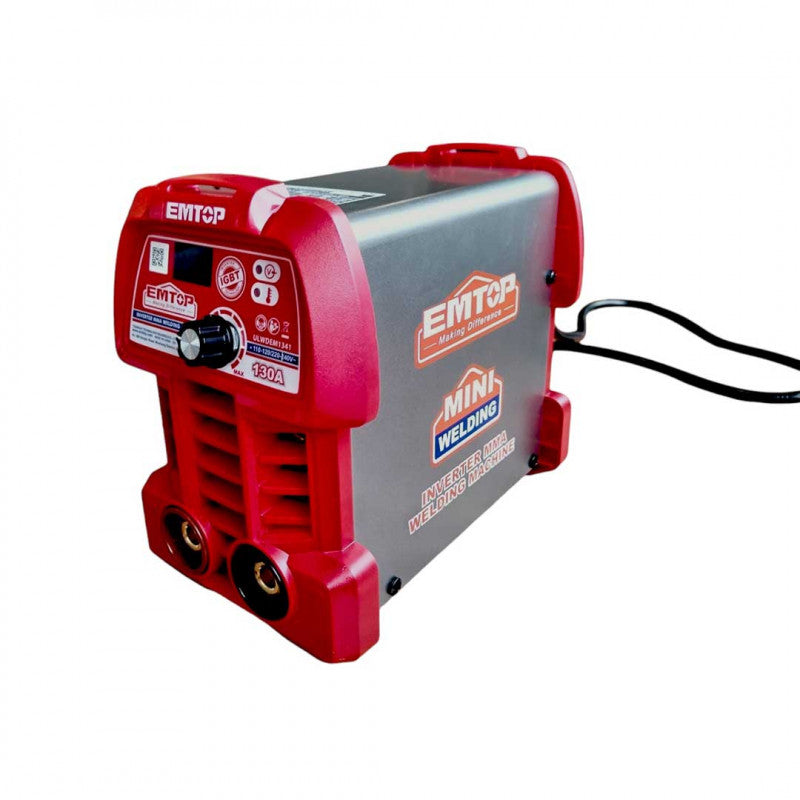 Soldadora Inverter Mini De Mma De 130 Amperios De 110 Y 220 Voltios De Tegnologia Inverter Igbt Marca Emtop