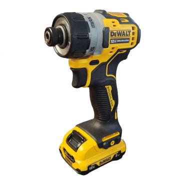 Destornillador Inalambrico Vastago De 1/4 De Motor Brushless De 12 Voltios De 2 Baterias De Cargador Y Maletin Marca Dewalt