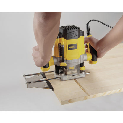 Router De Columna De 1 De 200 Watts De Vel Variable 8 De 000-28 De 000 Rpm De Con 6 Fresas Marca Stanley