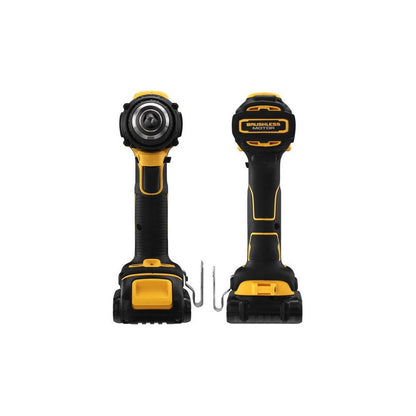 Barreno Percutor Atomic De 20 Voltios De 1/2 Pulg De 2 Baterias De 1 Cargador De Inalambrico Marca Dewalt