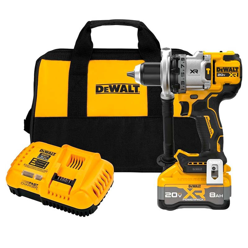 [DCD1007WW1] -Taladro Percutor Inalambrico Xr 20v, Mandril 1/2, 3 Vel, Incluye Cargador Y 1 Bateria 8 Ah Sistema Anti-Rotacion. Dewalt