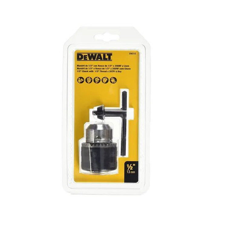 [DW21E] -Mandril Y Llave De 1/2. Marca Dewalt