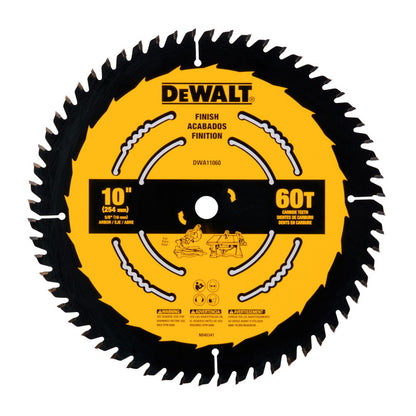 [DWA11060] -Disco De Sierra, 10 Pulgadas, Eje 5/8 Pulg, 60 Dientes De Carburo, Para Uso General En Madera. Marca Dewalt