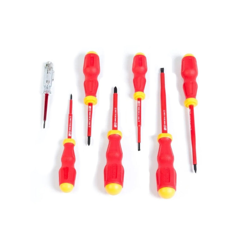 [STMT60175-LA] -Juego De 7 Destornilladores Aislados, 1,000 Voltios, Maxsteel, No. 1 Y No. 2, 2.5, 3, 4, 5.5 Y 6.5 Mm. Marca Stanley
