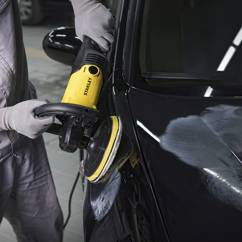 [SP137K-B3] -Pulidora Automotriz, De 7 Pulgadas, 1,300 Watts Con Mopa Y Caja Plastica. Marca Stanley