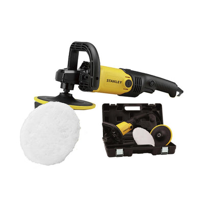 [SP137K-B3] -Pulidora Automotriz, De 7 Pulgadas, 1,300 Watts Con Mopa Y Caja Plastica. Marca Stanley