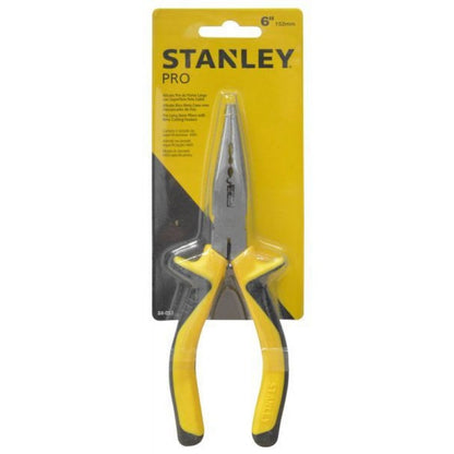 [84-053LA] -Alicate Pro Punta Larga, Superficie Pela Cable, Largo 6 Pulg, Ancho De 2 Pulg, Ancho De Punta 2/5 Pulg. Marca Stanley